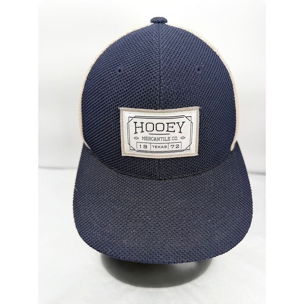 Hooey Mercantile Co Texas Trucker Hat Navy Blue Mesh Snapback Western OSFA